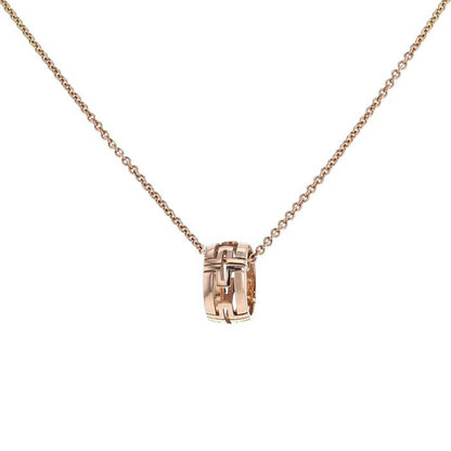 [WZQ]PARENTESI NECKLACE PINK GOLD