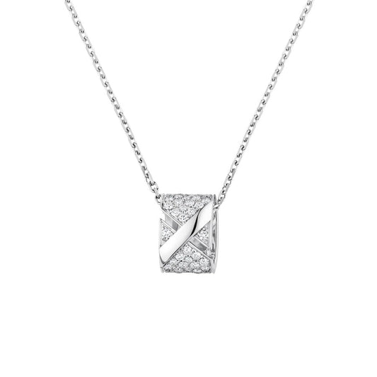 [WZQ]LIENS EVIDENCE DIAMOND PAVED NECKLACE