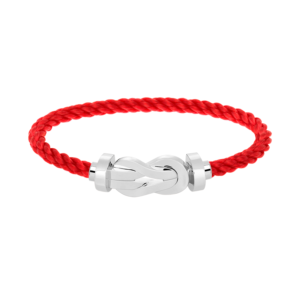 [WZQ]CHANCE LARGE 8 FIGURE BUCKLE NO DIAMOND BRACELET SILVER