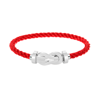 [WZQ]CHANCE LARGE 8 FIGURE BUCKLE NO DIAMOND BRACELET SILVER