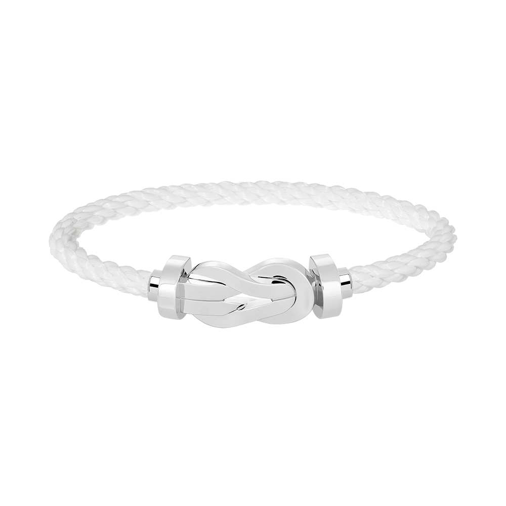 [WZQ]CHANCE LARGE 8 FIGURE BUCKLE NO DIAMOND BRACELET SILVER