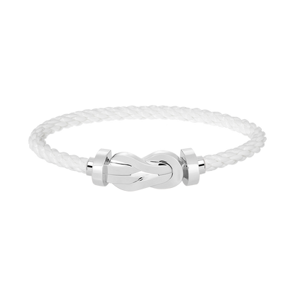 [WZQ]CHANCE LARGE 8 FIGURE BUCKLE NO DIAMOND BRACELET SILVER