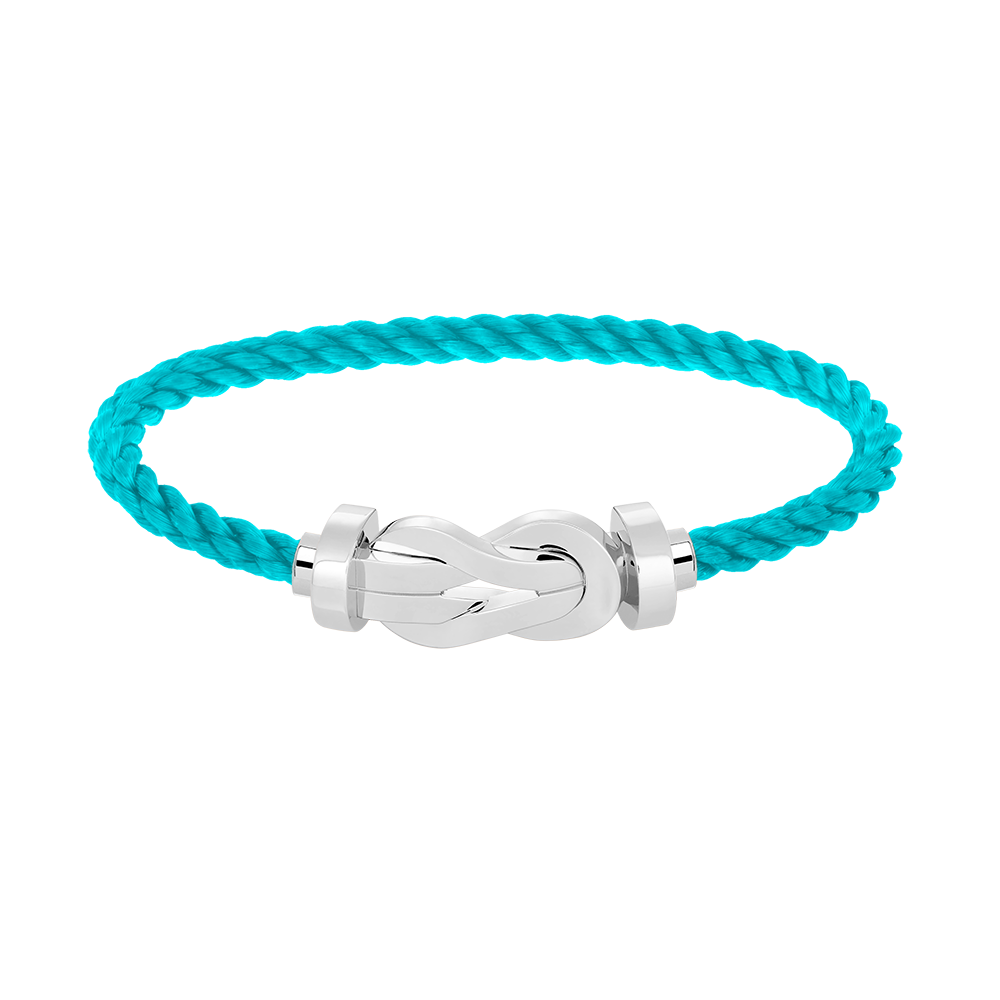 [WZQ]CHANCE LARGE 8 FIGURE BUCKLE NO DIAMOND BRACELET SILVER