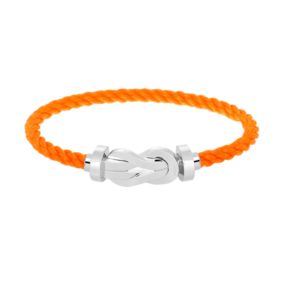 [WZQ]CHANCE LARGE 8 FIGURE BUCKLE NO DIAMOND BRACELET SILVER