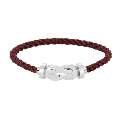 [WZQ]CHANCE LARGE 8 FIGURE BUCKLE NO DIAMOND BRACELET SILVER