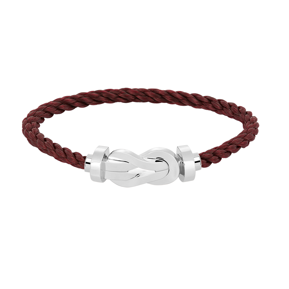 [WZQ]CHANCE LARGE 8 FIGURE BUCKLE NO DIAMOND BRACELET SILVER