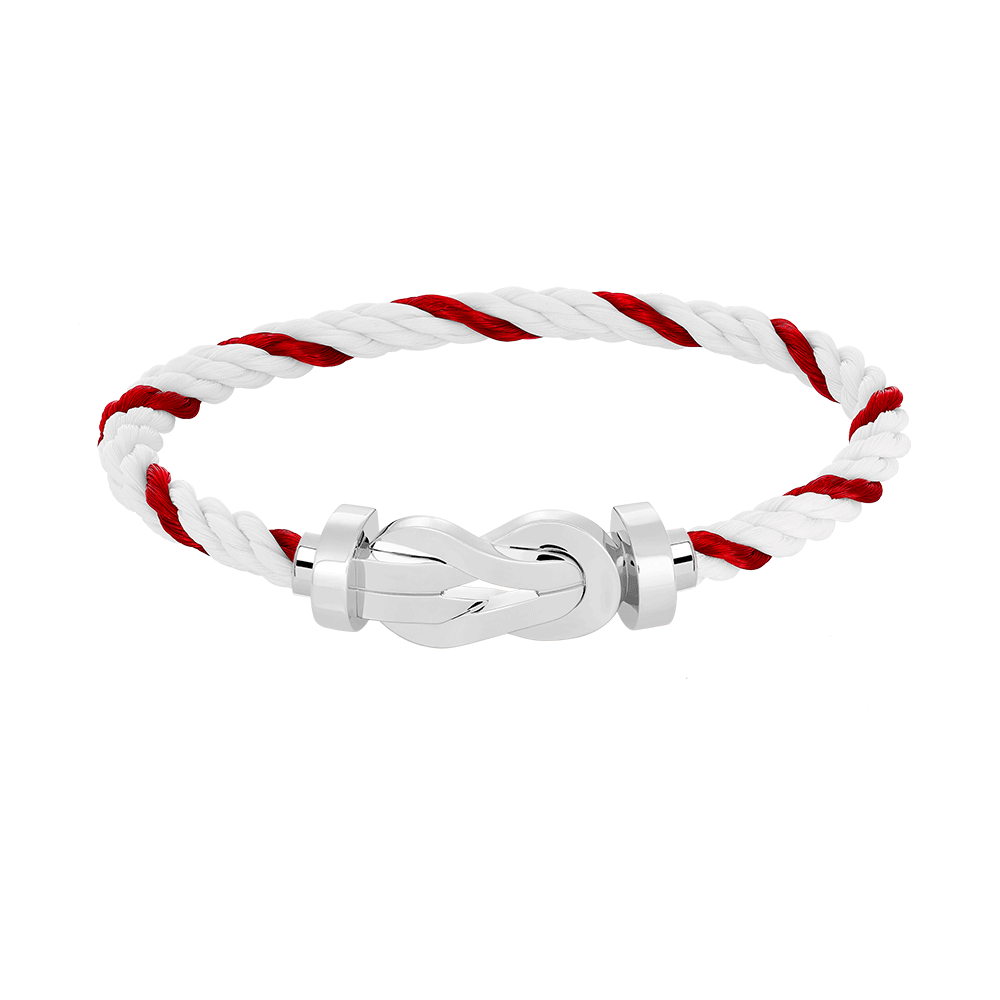 [WZQ]CHANCE LARGE 8 FIGURE BUCKLE NO DIAMOND BRACELET SILVER