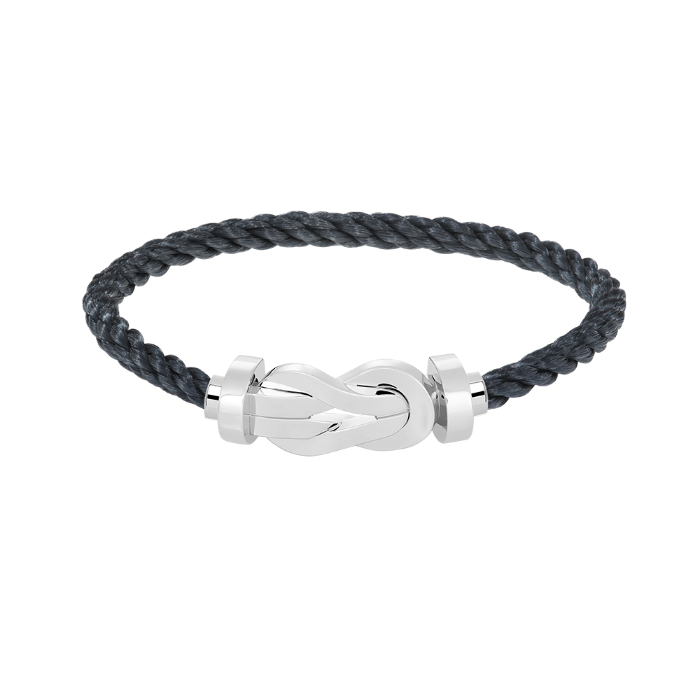 [WZQ]CHANCE LARGE 8 FIGURE BUCKLE NO DIAMOND BRACELET SILVER