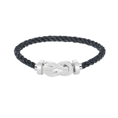 [WZQ]CHANCE LARGE 8 FIGURE BUCKLE NO DIAMOND BRACELET SILVER