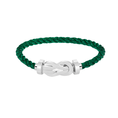 [WZQ]CHANCE LARGE 8 FIGURE BUCKLE NO DIAMOND BRACELET SILVER