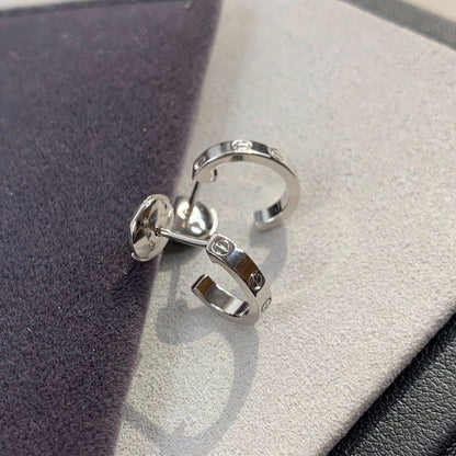 [WZQ]LOVE EARRINGS 2.65MM SILVER