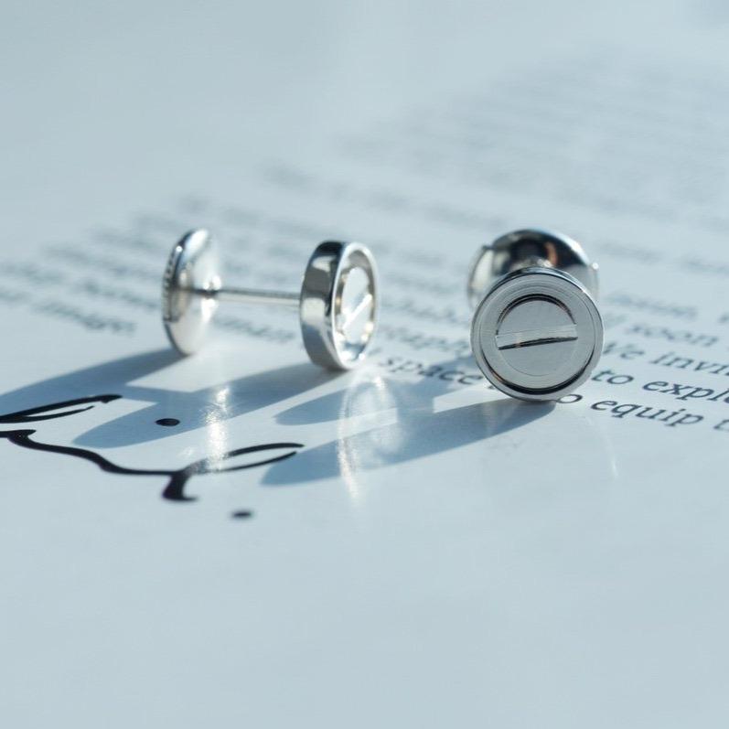 [WZQ]LOVE EARRINGS SILVER 10MM