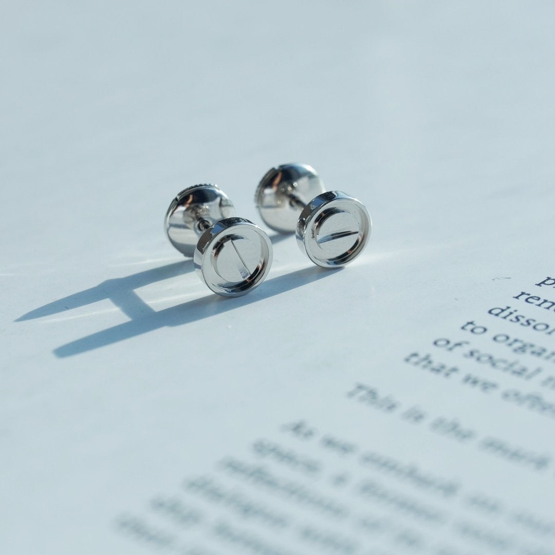 [WZQ]LOVE EARRINGS SILVER 10MM