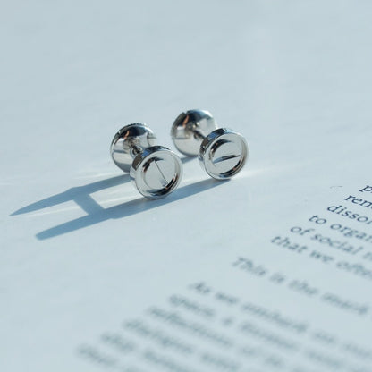 [WZQ]LOVE EARRINGS SILVER 10MM