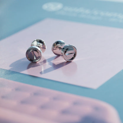 [WZQ]LOVE EARRINGS SILVER 10MM