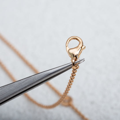 [WZQ]PARENTESI NECKLACE PINK GOLD