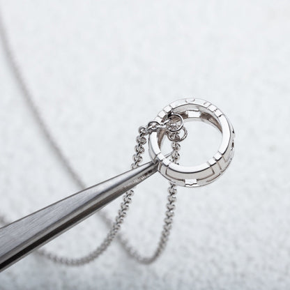 [WZQ]PARENTESI NECKLACE SILVER