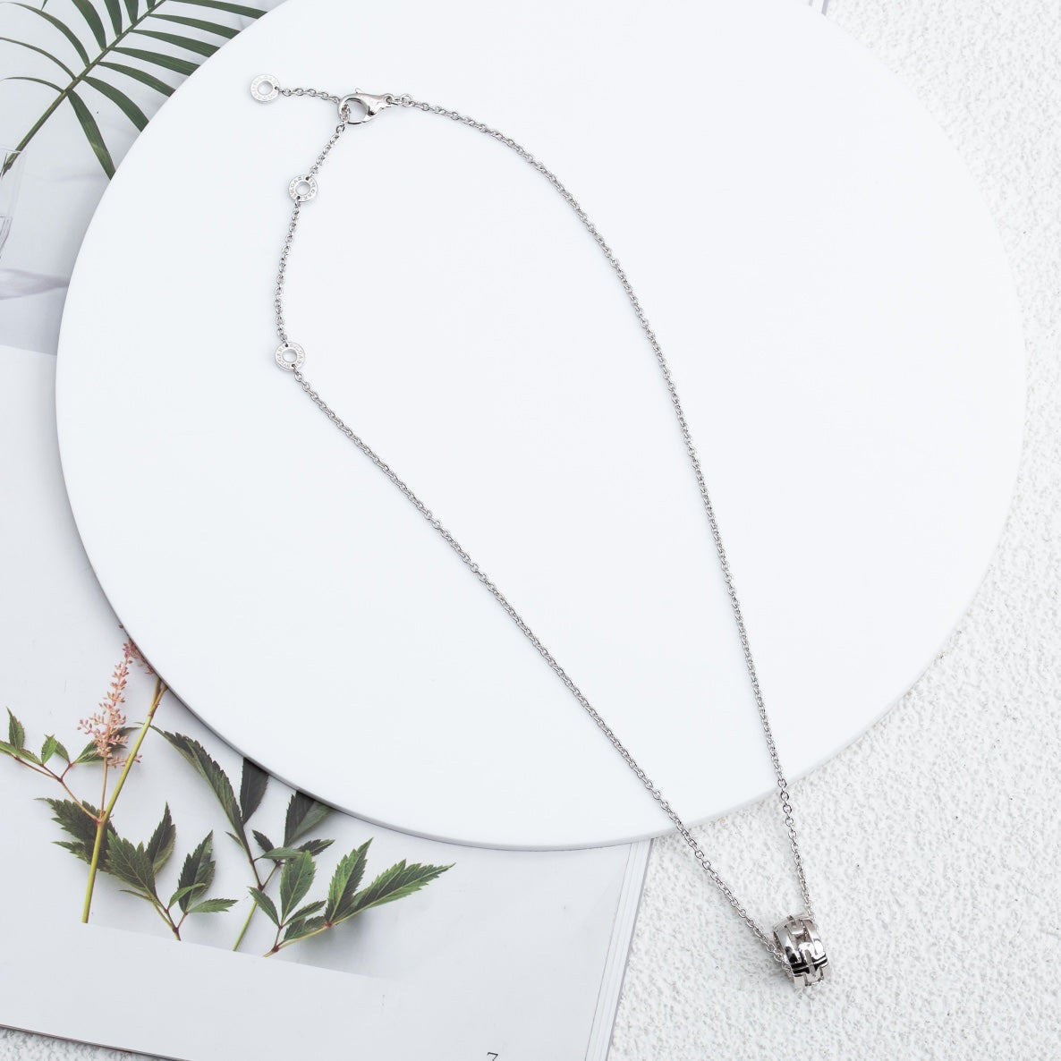 [WZQ]PARENTESI NECKLACE SILVER
