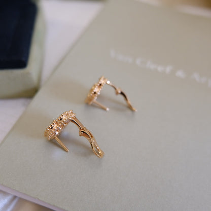 [WZQ]LUCKY PINK GOLD WHITE MOP EARRINGS