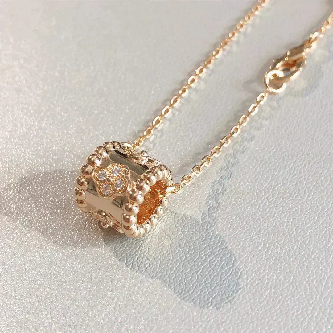 [WZQ]PERLEE PEDANT NECKLACE GOLD / ROSE GOLD