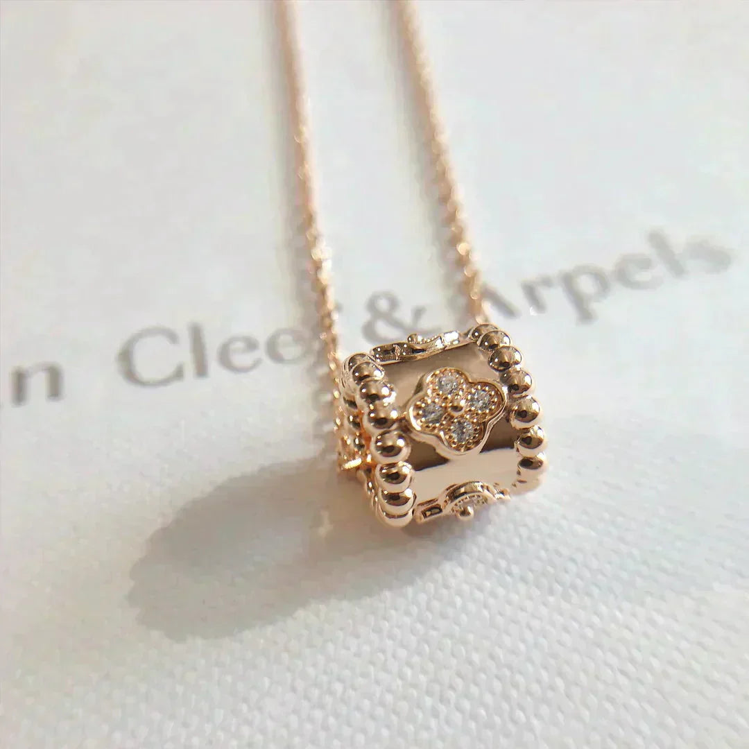 [WZQ]PERLEE PEDANT NECKLACE GOLD / ROSE GOLD