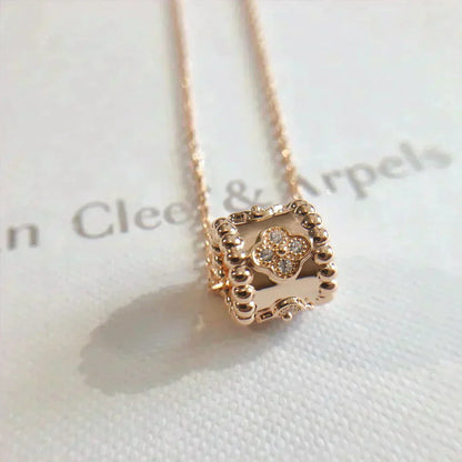 [WZQ]PERLEE PEDANT NECKLACE GOLD / ROSE GOLD
