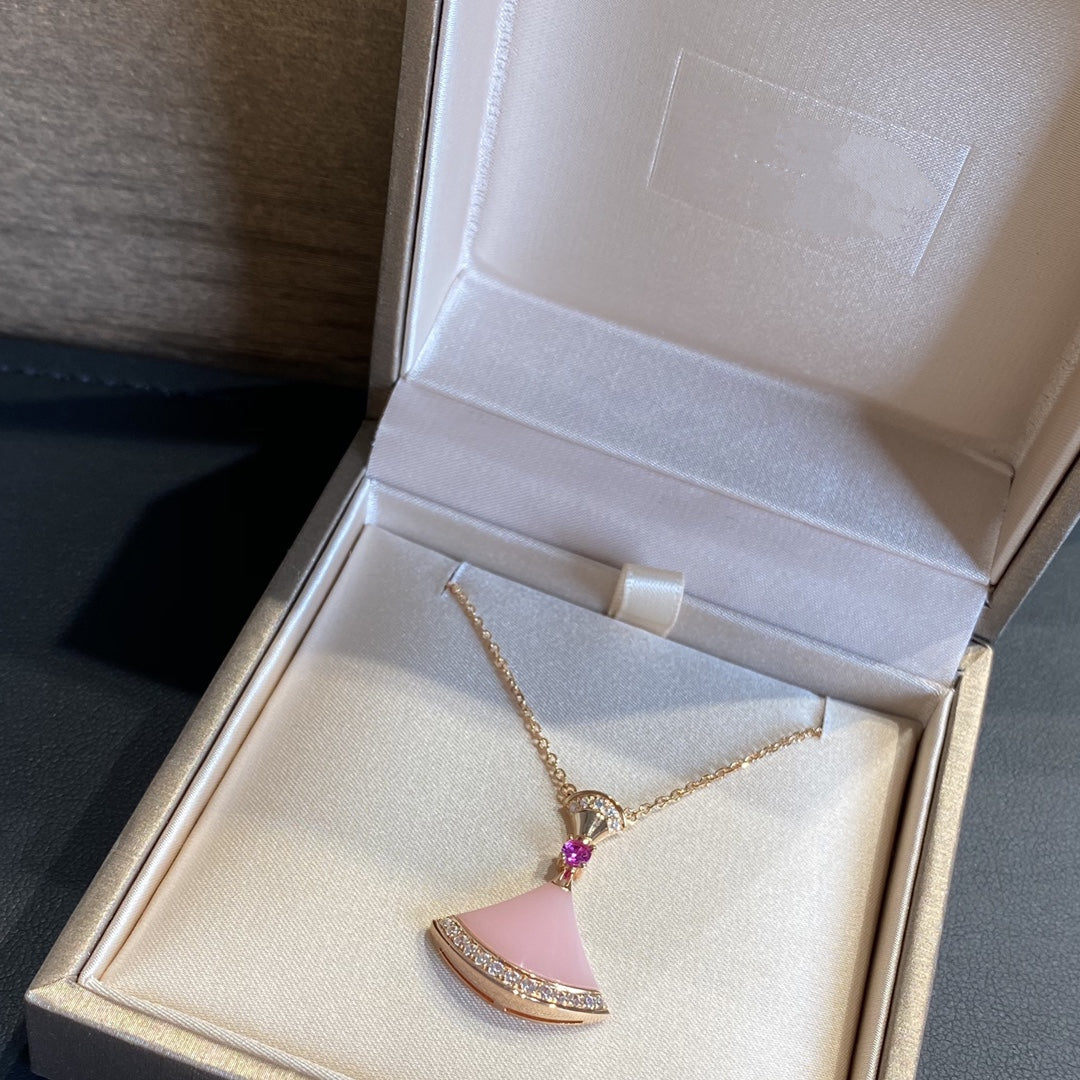 [WZQ]DREAM NECKLACE PINK OPAL