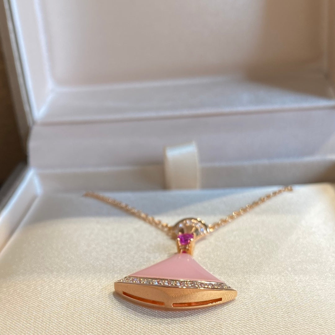 [WZQ]DREAM NECKLACE PINK OPAL