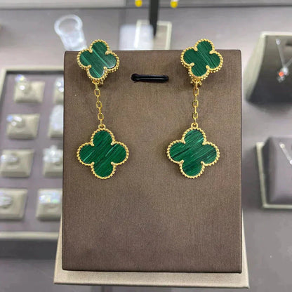 [WZQ]CLOVER 2 MOTIFS  EARRINGS (MULTIPLE CHOICESC