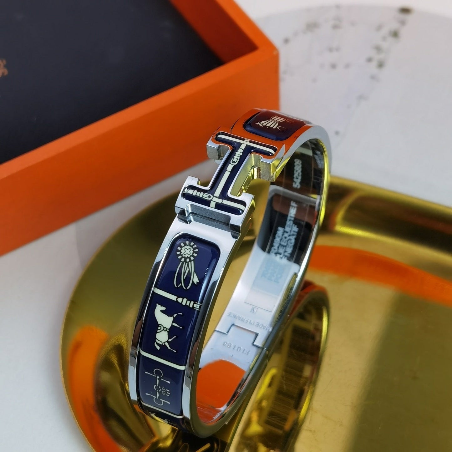 [WZQ]H COUVERTURES DARK BLUE BRACELET
