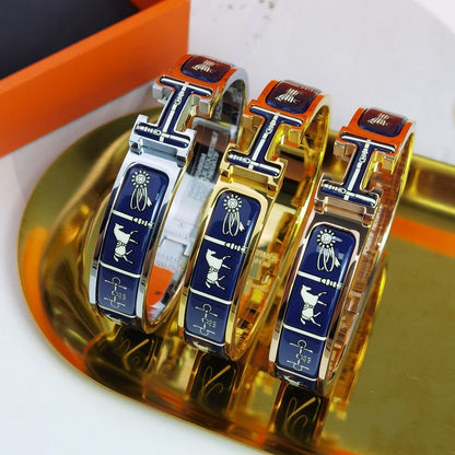 [WZQ]H COUVERTURES DARK BLUE BRACELET