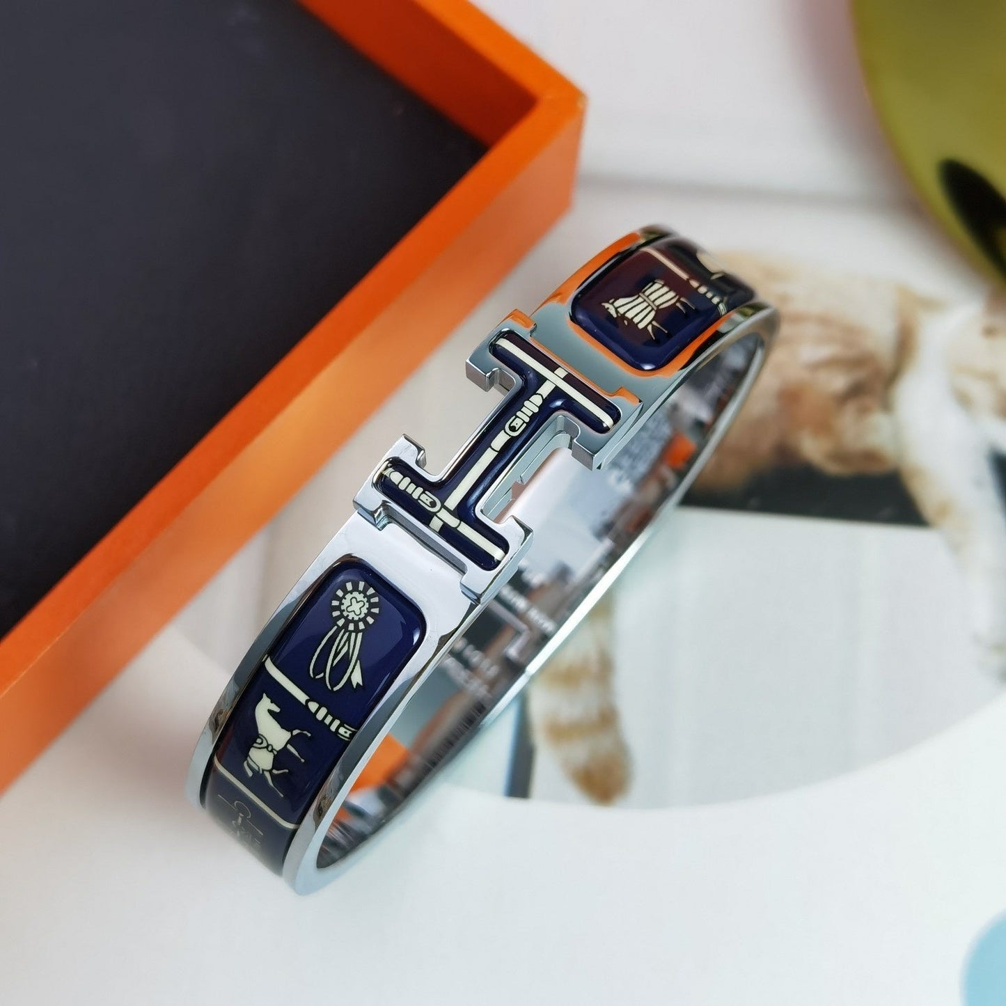 [WZQ]H COUVERTURES DARK BLUE BRACELET