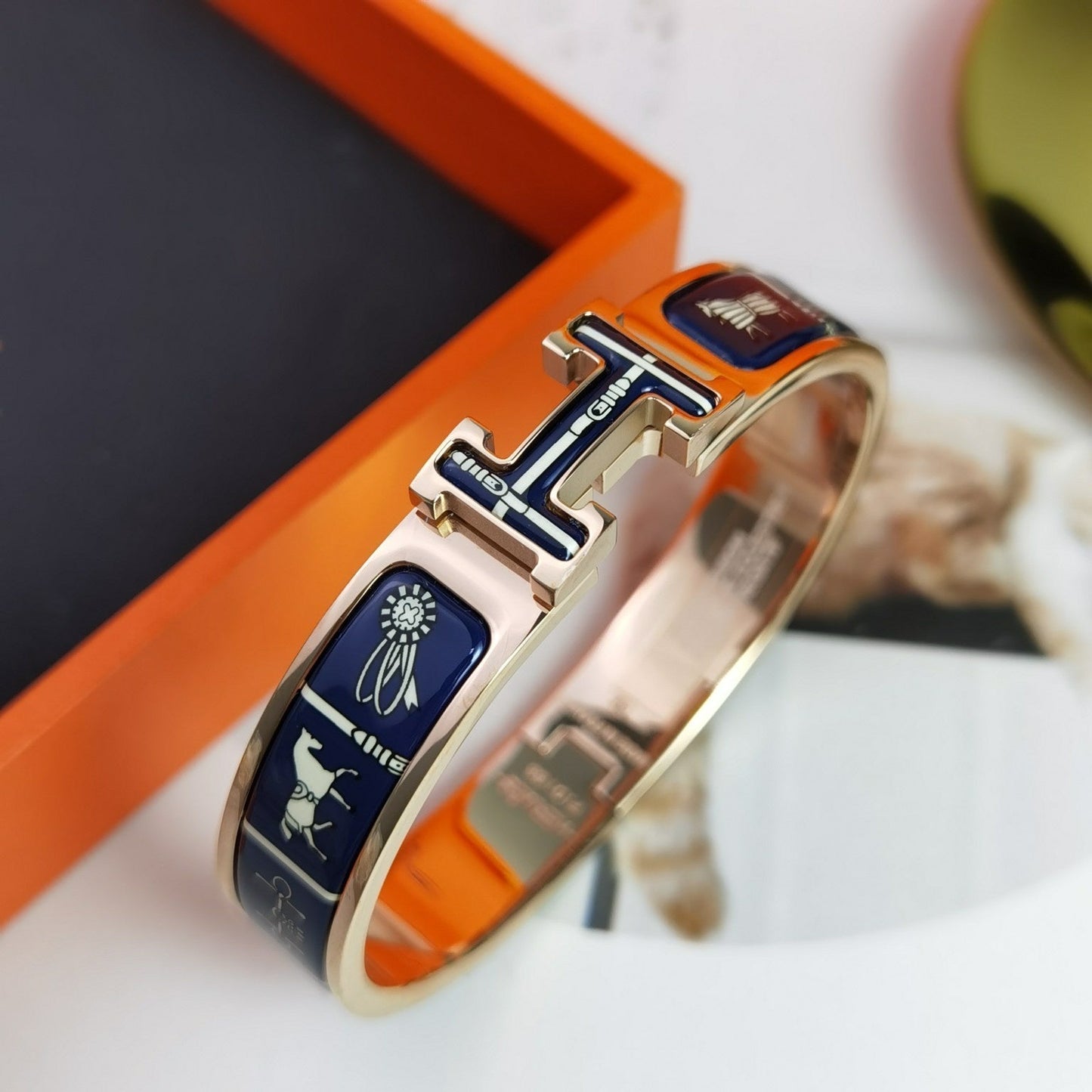 [WZQ]H COUVERTURES DARK BLUE BRACELET