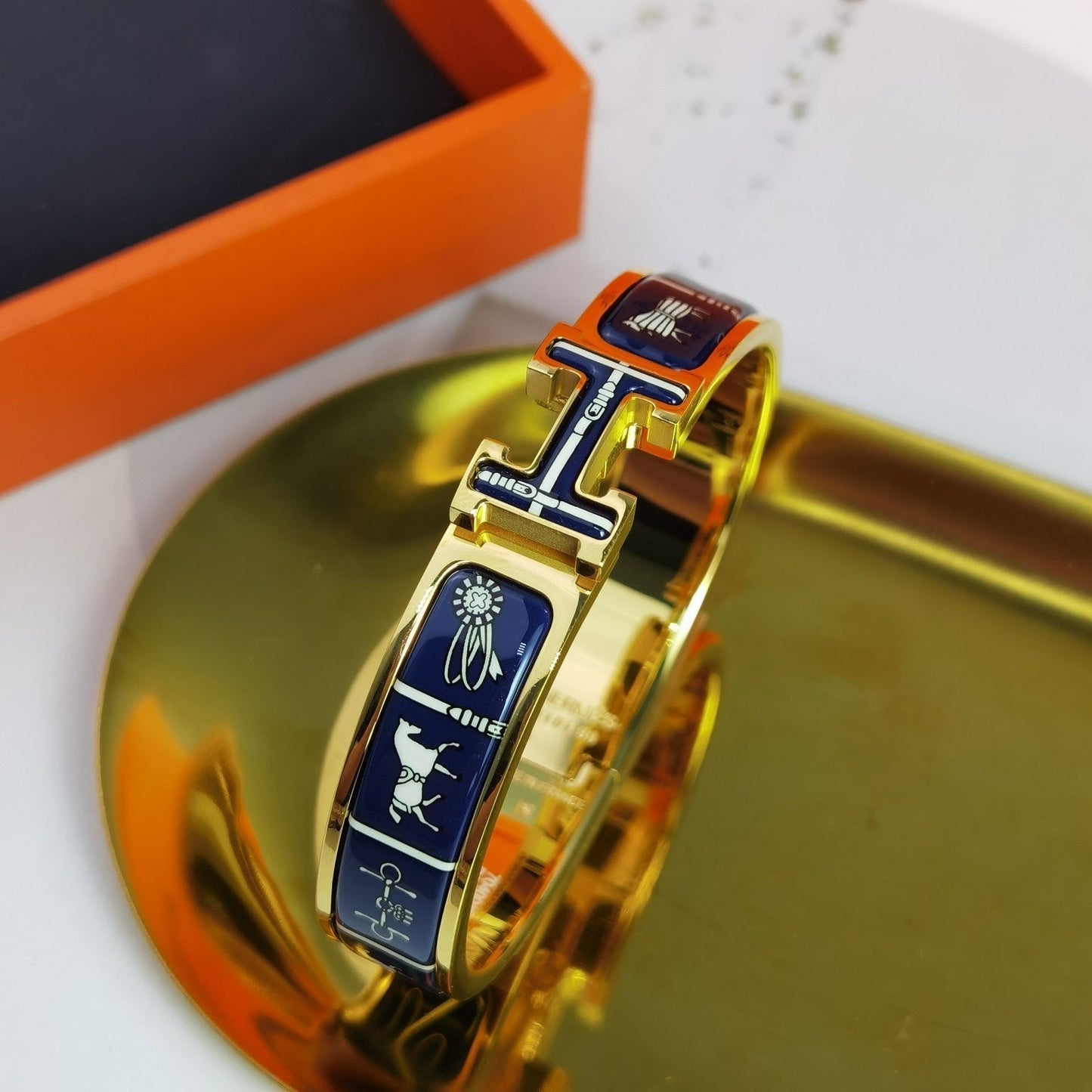 [WZQ]H COUVERTURES DARK BLUE BRACELET