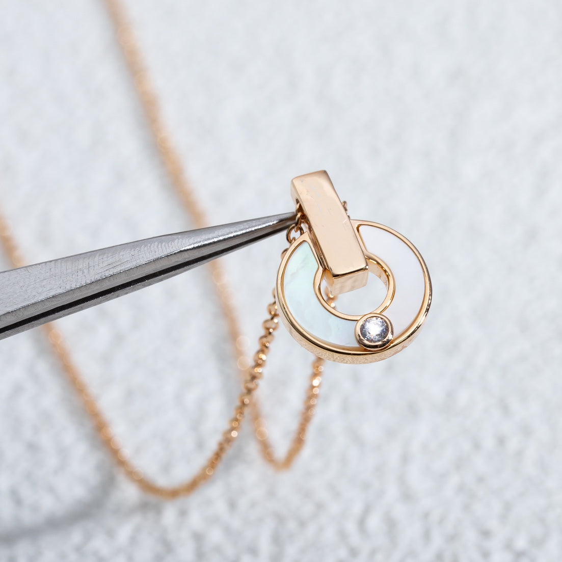 [WZQ]GARI NECKLACE PINK GOLD MOP