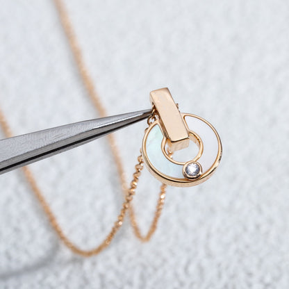 [WZQ]GARI NECKLACE PINK GOLD MOP