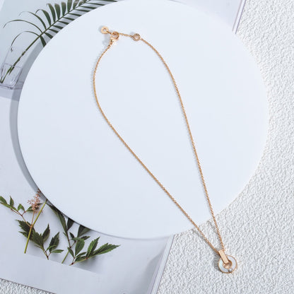 [WZQ]GARI NECKLACE PINK GOLD MOP