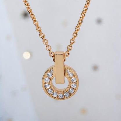 [WZQ]GARI NECKLACE PINK GOLD DIAMOND
