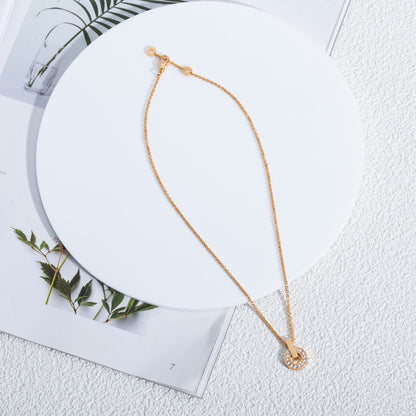 [WZQ]GARI NECKLACE PINK GOLD DIAMOND