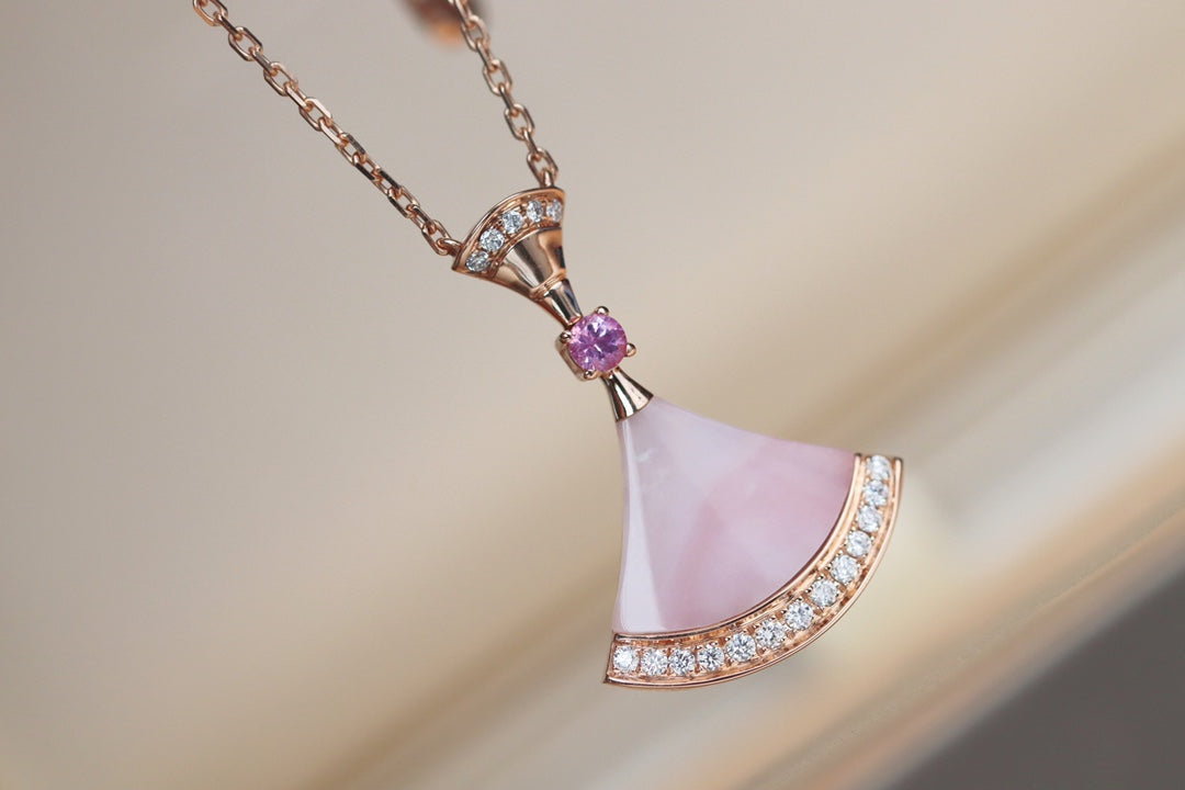 [WZQ]DREAM NECKLACE PINK MOP DIAMOND