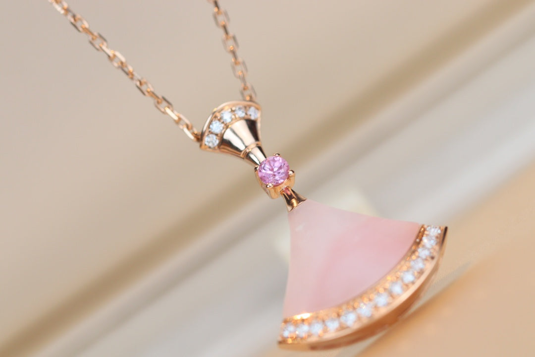 [WZQ]DREAM NECKLACE PINK MOP DIAMOND