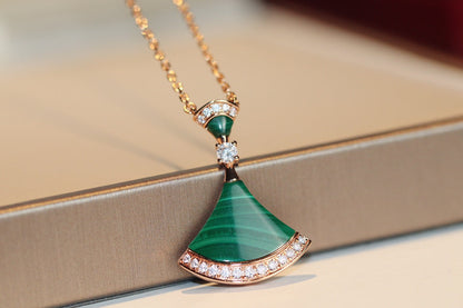 [WZQ]DREAM NECKLACE MALACHITE DIAMOND