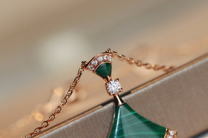 [WZQ]DREAM NECKLACE MALACHITE DIAMOND