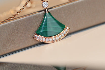[WZQ]DREAM NECKLACE MALACHITE DIAMOND