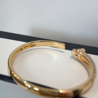 [WZQ]PANTHERE GOLD DIAMOND OPEN BRACELET