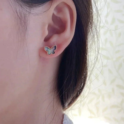 [WZQ]BUTTERFLY DARK MOP  EARRINGS