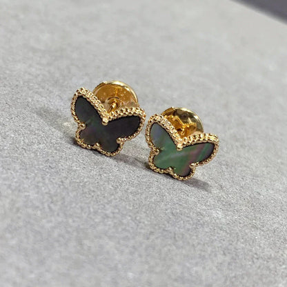 [WZQ]BUTTERFLY DARK MOP  EARRINGS
