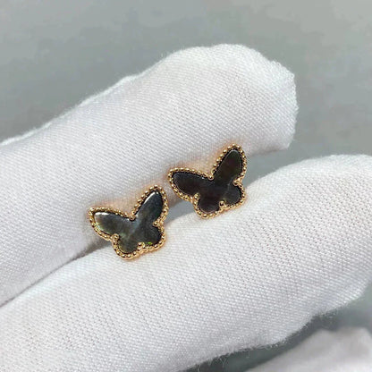 [WZQ]BUTTERFLY DARK MOP  EARRINGS