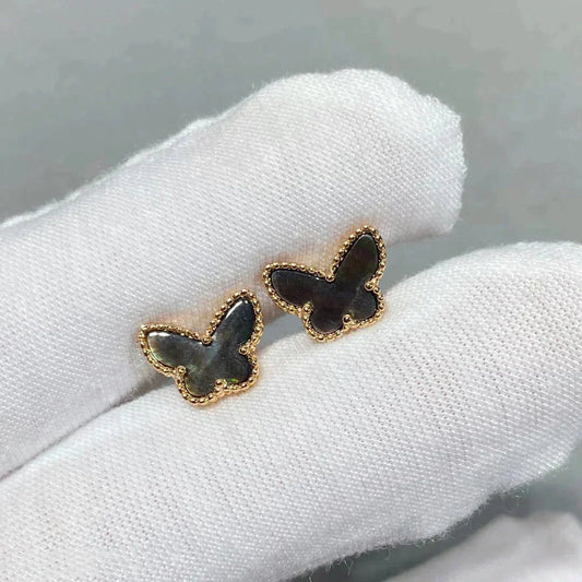 [WZQ]BUTTERFLY DARK MOP  EARRINGS