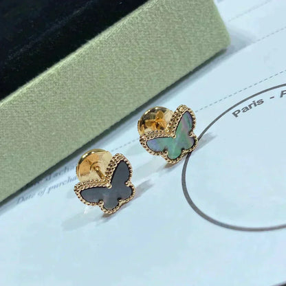 [WZQ]BUTTERFLY DARK MOP  EARRINGS
